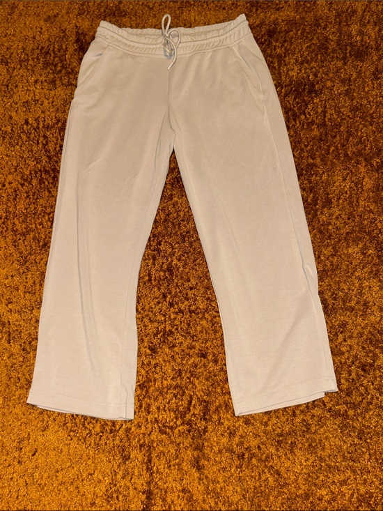 Athleta Pants - Athleta Cream Wide-Leg Drawstring Track Pants